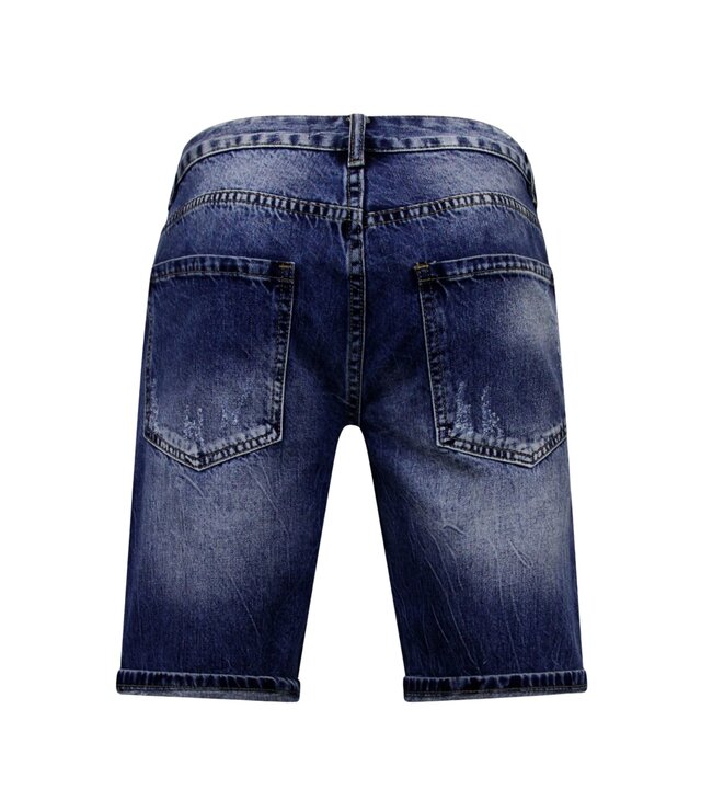 Enos Slim Fit Shorts für Männer - Denim Short - Blau