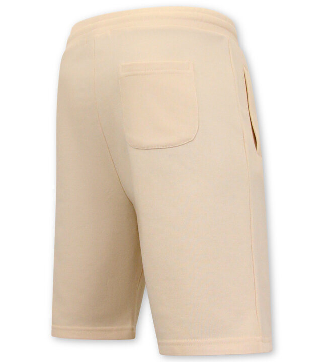 Local Fanatic Jogging Stoff Kurze Hose Männer - Beige