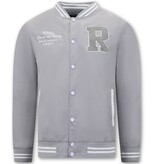 Tony Backer Dünne Baseball Sommerjacke für Herren – Grau