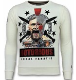 Local Fanatic Conor Notorious Herrenpullover – Weiß