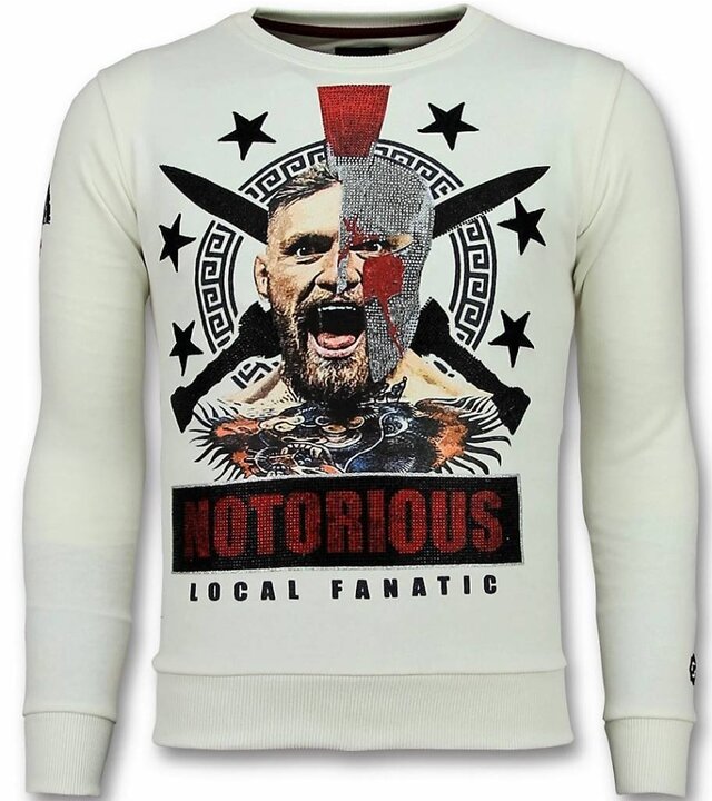 Local Fanatic Conor Notorious Herrenpullover – Weiß