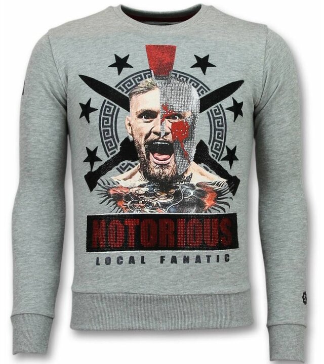 Local Fanatic Conor Notorious Herrenpullover - Grau
