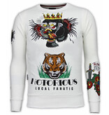 Local Fanatic Conor Notorious Tattoo Pullover – Weiß