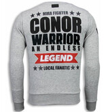 Local Fanatic Conor Notorious Pullover – Grau