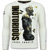 Local Fanatic Notorious Pullover – King Conor Pullover Herren – Weiß Local Fanatic Notorious Pullover – King Conor Pullover Herren – Weiß