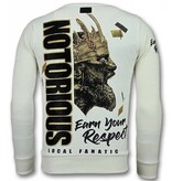 Local Fanatic Notorious Pullover – King Conor Pullover Herren – Weiß Local Fanatic Notorious Pullover – King Conor Pullover Herren – Weiß