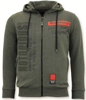 Local Fanatic Exklusive Trainingsweste für Männer – Conor Notorious Hoodie – Grün