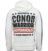 Local Fanatic Exklusive Sportweste Herren – Conor Notorious Trainingsweste – Weiß