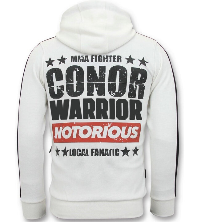 Local Fanatic Exklusive Sportweste Herren – Conor Notorious Trainingsweste – Weiß