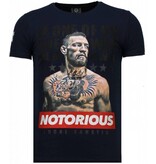 Local Fanatic Conor Notorious Legend – Strass-T-Shirt – Blau
