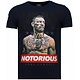 Conor Notorious Legend – Strass-T-Shirt – Blau
