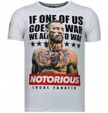 Local Fanatic Conor Notorious Legend – Strass-T-Shirt – Weiß