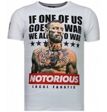 Local Fanatic Conor Notorious Legend – Strass-T-Shirt – Weiß