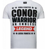 Local Fanatic Conor Notorious Legend – Strass-T-Shirt – Weiß