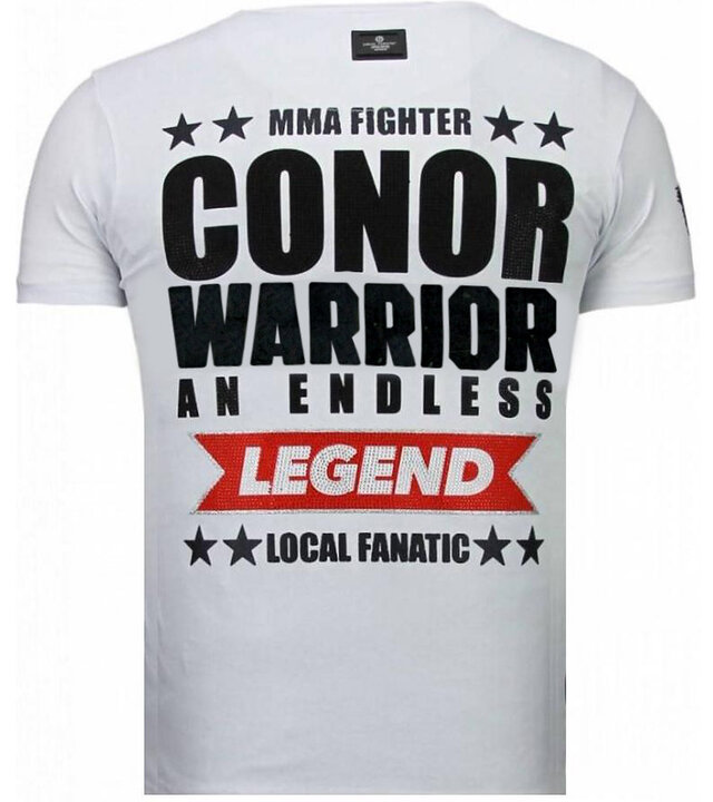 Local Fanatic Conor Notorious Legend – Strass-T-Shirt – Weiß
