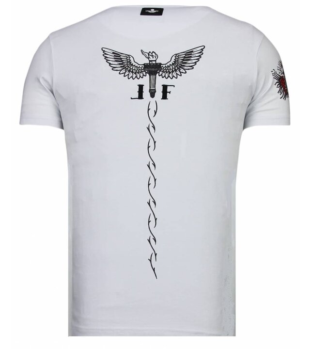 Local Fanatic Conor Tattoo T-Shirt – Weiß