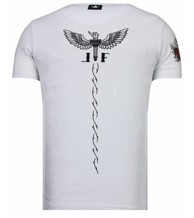 Local Fanatic Conor Tattoo T-Shirt – Weiß