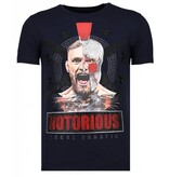 Local Fanatic Conor Notorious Warrior – Strass-T-Shirt – Marineblau