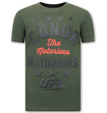 Local Fanatic The Notorious Conor Print Shirt Herren – UFC – Grün