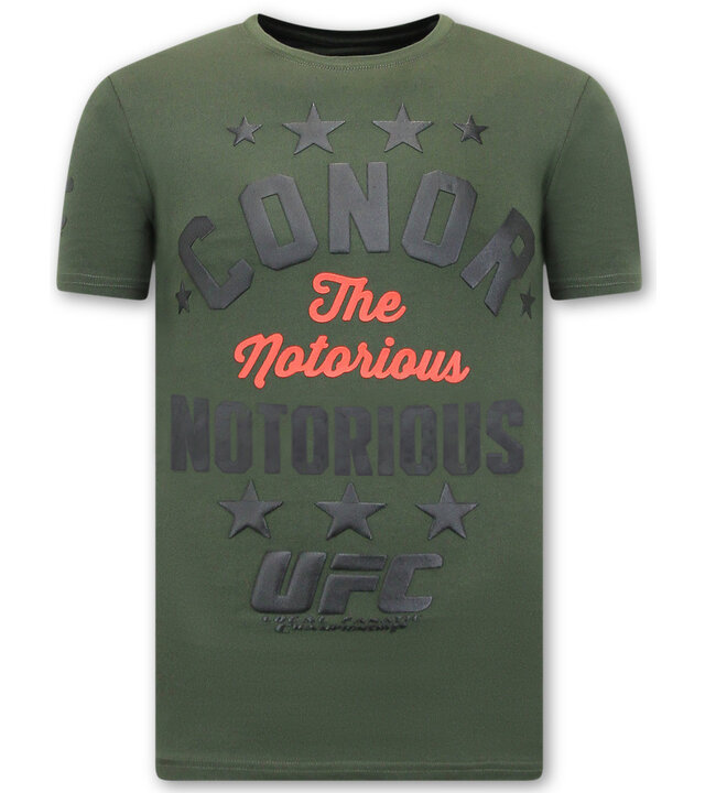 Local Fanatic The Notorious Conor Print Shirt Herren – UFC – Grün
