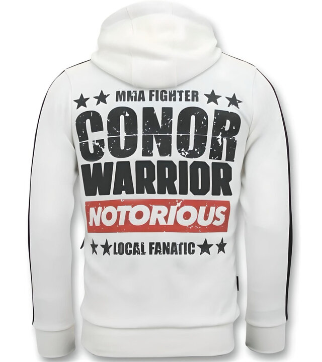 Local Fanatic Exklusiver Herren-Jogginganzug - Conor Notorious Sport Set - Weiß