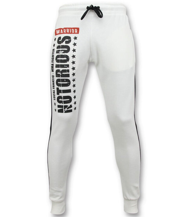 Local Fanatic Exklusiver Herren-Jogginganzug - Conor Notorious Sport Set - Weiß