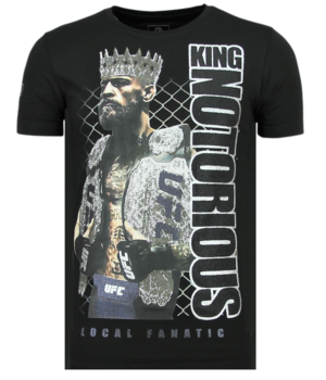 Local Fanatic King Notorious – Slim Fit T-Shirt Herren – 6324Z – Schwarz