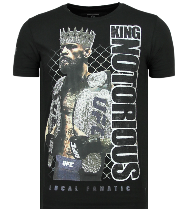 Local Fanatic King Notorious – Slim Fit T-Shirt Herren – 6324Z – Schwarz