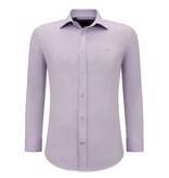 Gentile Bellini Slim Fit Blank Oxford Hemd für Herren – 3128 – Lila