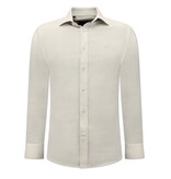 Gentile Bellini Oxford Plain Bluse Herren – 3131 – Beige