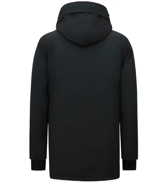 Enos Hochwertige Winterjacke Herren Schwarz