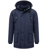 Tony Backer Winterjacke Herren Blau