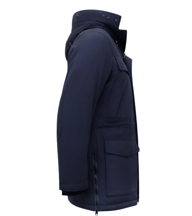 Enos Moderne Herren Winterjacke - Blau