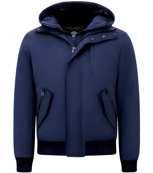 Enos Kurze Winterjacke Herren - Blau