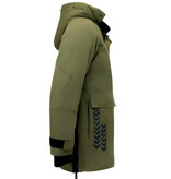 Enos Herren Winterparka mit Kapuze - Grün Enos Herren Winterparka mit Kapuze - Grün