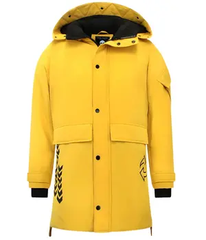 Enos Winterjacke Lang Gelb Herren