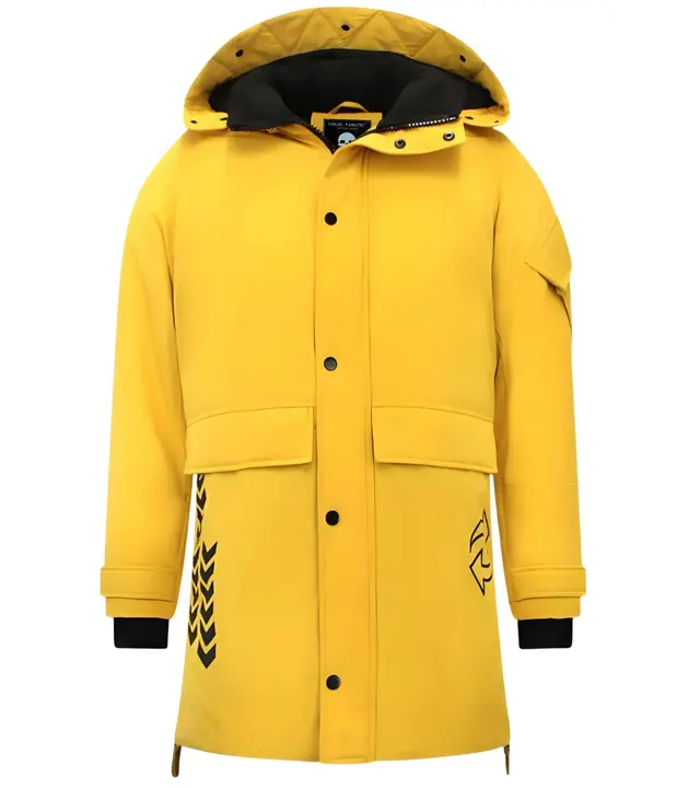 Enos Winterjacke Lang Gelb Herren