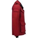 Beluomo Dicke Winterjacke Herren - Rot