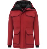 Beluomo Dicke Winterjacke Herren - Rot