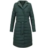 Gentile Bellini Puffer Jacke Damen Lang - Grün