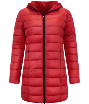 Gentile Bellini Reversible Wintermantel Damen - 2161-R - Rot