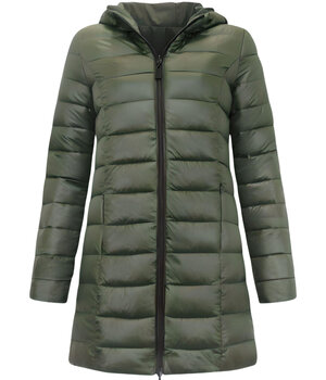 Gentile Bellini Reversible Wintermantel Damen - 2161-G - Grün