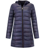 Gentile Bellini Wintermantel Damen Reversible - 2161-B - Blau