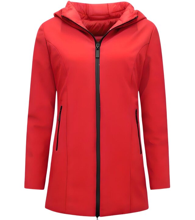 Gentile Bellini Wintermantel Damen Reversible - 2161-R - Rot