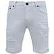 Kurze weiße Jeans - Slim Fit Herren Short