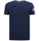 Local Fanatic Pablo Escobar Print Herren-T-Shirt - Navy Local Fanatic Pablo Escobar Print Herren-T-Shirt - Navy