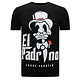 EL Padrino Print Männer-T-Shirt - Schwarz