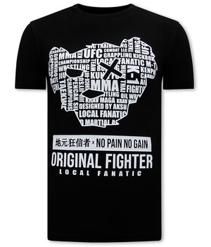 Local Fanatic MMA Orginal Fighter Männer-T-Shirt - Schwarz