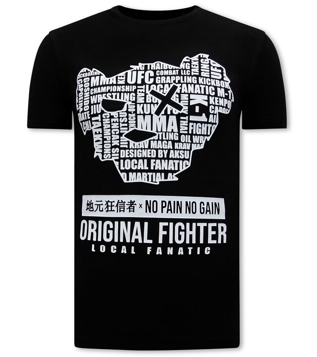 Local Fanatic MMA Orginal Fighter Männer-T-Shirt - Schwarz