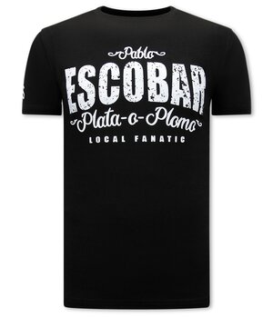 Local Fanatic Escobar Pablo Männer-T-Shirt - Schwarz